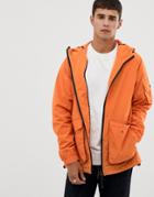 Bellfield Lightweight Hooded Jacket In Orange - Orange