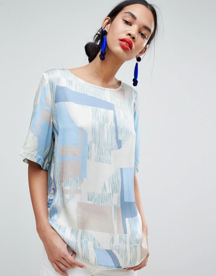 Mbym Abstract Print Shell Top - Multi