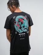 Bando Dragon Back Print T-shirt - Black