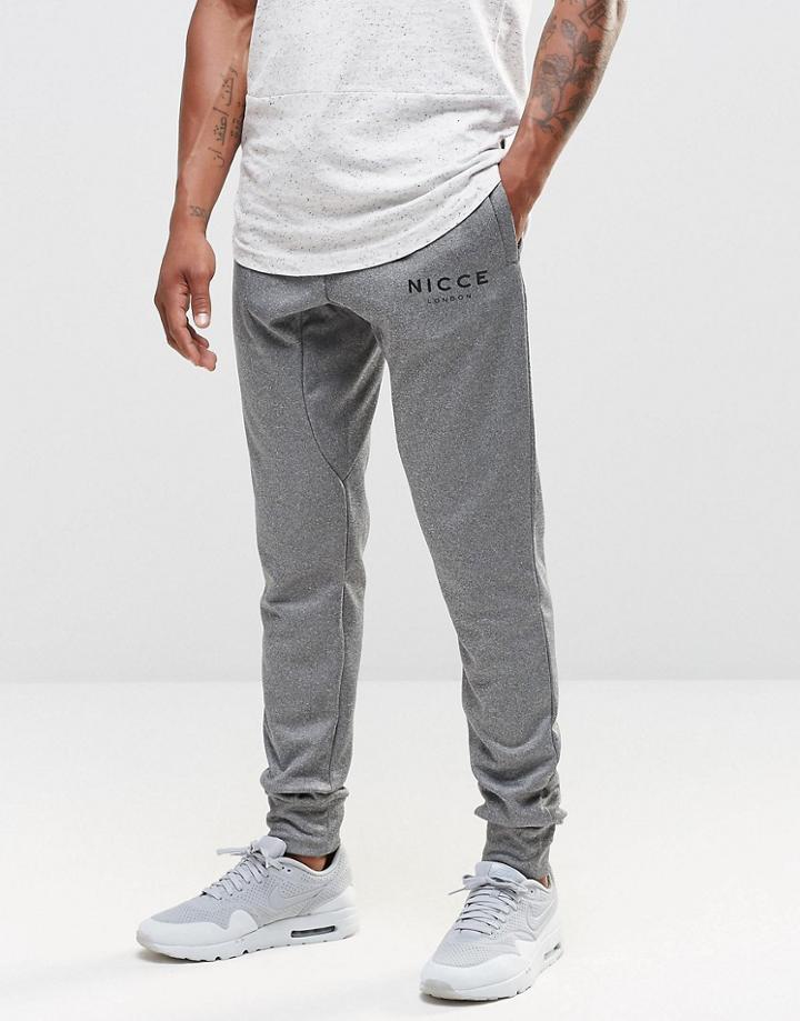 Nicce London Skinny Lux Joggers - Gray