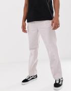 Weekday Pinewood Cord Chinos In Light Pink - Pink