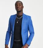 Twisted Tailor Tall Ellroy Skinny Fit Suit Jacket In Blue