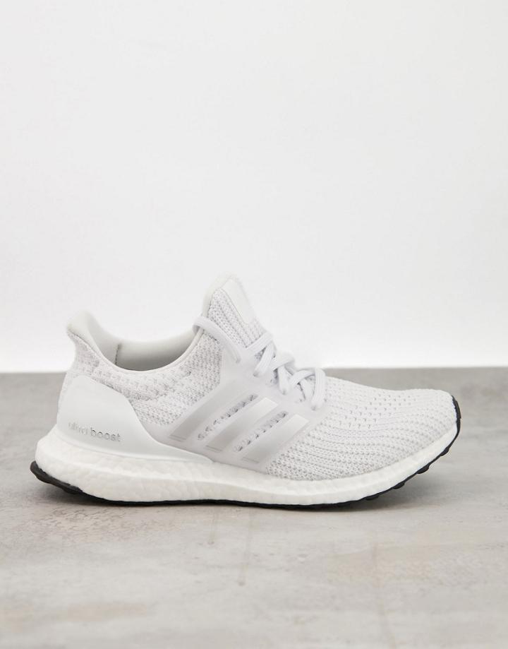 Adidas Running Ultraboost Dna Sneakers In White And Silver