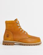 Timberland Redwood Falls Moc Toe Boots In Wheat Tan-brown