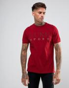 Luke Sport Max Logo T-shirt In Cherry - Red