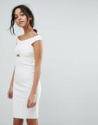 Bec & Bridge Cut Out Bodycon Dress - White