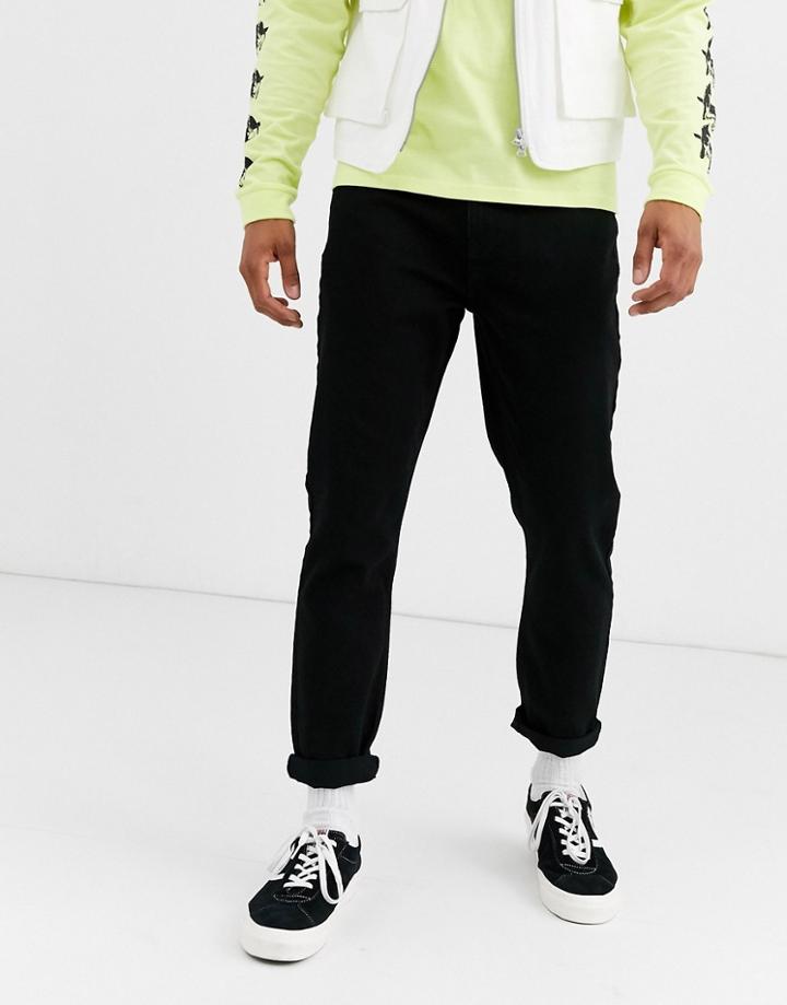 Brooklyn Supply Co Slim Fit Jeans In Black Wash