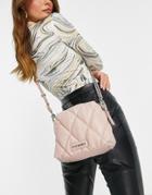 Steve Madden Bpaislee Quilted Cross Body Bag In Blush Nylon-pink