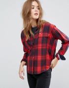 Lee Authentic Check Shirt - Red