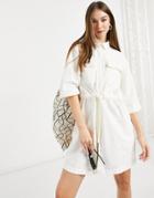 Levi's Utility Shirt Dress In White