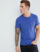 Celio T-shirt With Pocket In Bright Blue - Blue