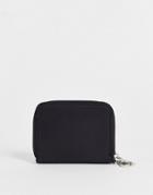 Asos Design Nylon Card Pouch In Black - Black