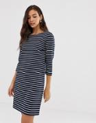 Vila Stripe 3/4 Sleeve Dress - Multi