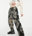 Collusion Wide Leg Tie Dye Sweatpants In Tan - Part Of A Set-brown