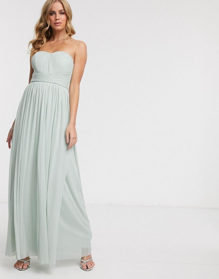 Lipsy Multiway Maxi Dress In Soft Green