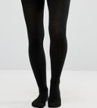 Asos Design Maternity Supersoft Tights With Supportive Panel - Black