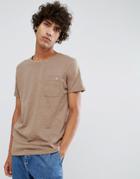 Clean Cut Copenhagen Premium Slub Pocket T-shirt - Tan