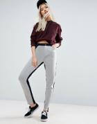 Asos Deconstructed Skinny Pants With Raw Edge - Navy