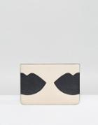 Kendall + Kylie Blush Lips Clutch Bag - White