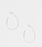 Asos Design Sterling Silver Fine Hoop Earrings - Silver
