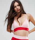 Prettylittlething Contrast Cami Bikini Top - Multi