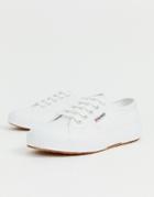 Superga Cotu Classic 2750 White Canvas Sneakers - White
