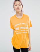 Wildfox Lousy Moon T-shirt - Egg Yolk