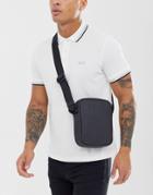 Boss Hyper Rubberised Crossbody Bag In Black