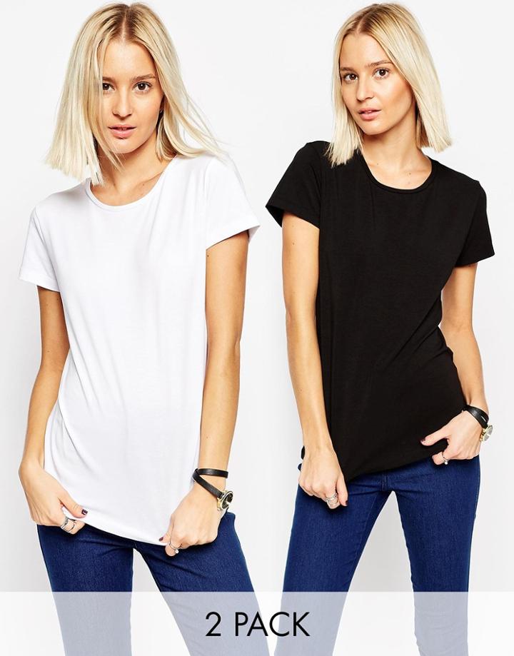 Asos The Ultimate Crew Neck T-shirt 2 Pack Save 15%