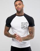 Soul Star Contrast Pocket T-shirt - White