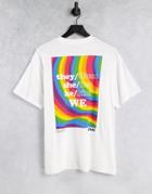 Levi's Pride Vintage Fit Rainbow Back Print T-shirt In White