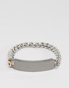 Icon Brand Premium Id Chain Bracelet In Silver - Silver