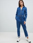 Noisy May Denim Boiler Suit - Blue