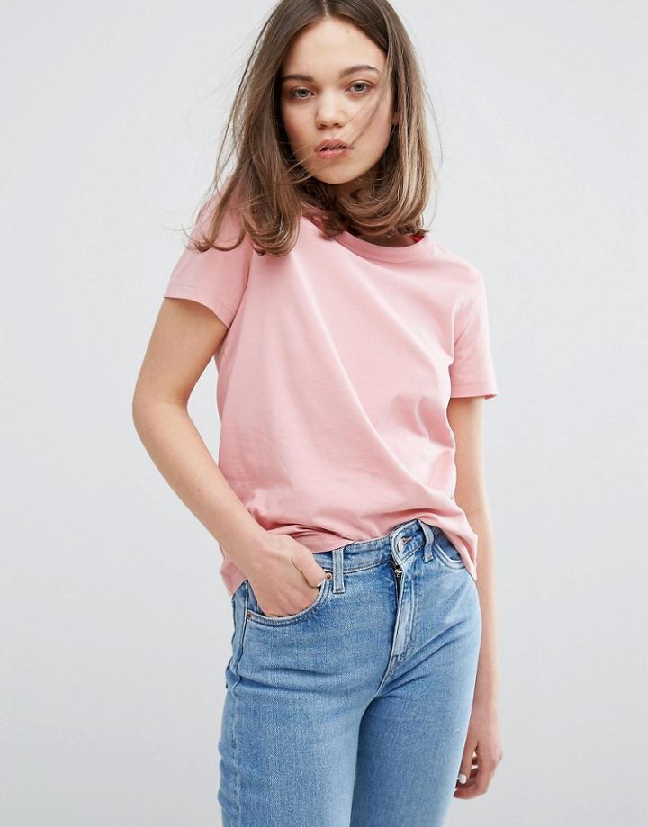 Weekday Retro T Shirt - Pink