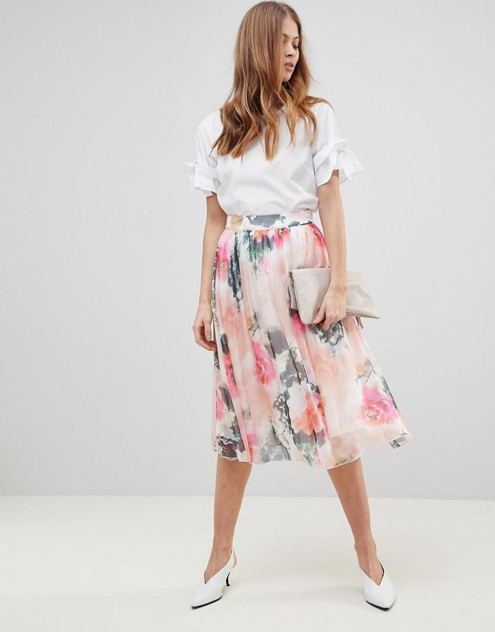 Y.a.s Printed Full Skirt Two-piece-multi