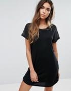Jdy Sheer Panel Sleeve Dress - Black