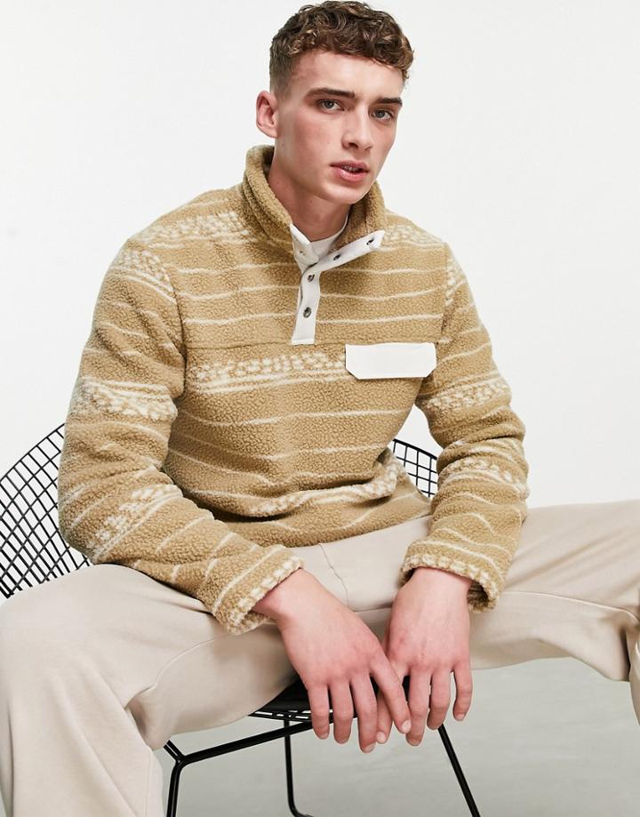 The North Face Cragmont 1/4 Zip Fleece In Beige-brown