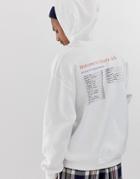 Vintage Supply Hoodie In White With Logo - White