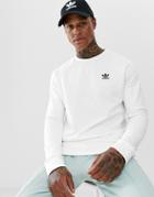 Adidas Originals Essentials Sweatshirt Small Logo Dv1599 White - White