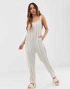 Tavik Elodie Stripe Printed Beach Jumpsuit-blue