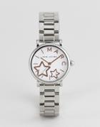 Marc Jacobs Mj3591 Ladies Stainless Steel Watch With Star Dial - Silver