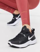 Nike Running React Miler Sneakers In Black