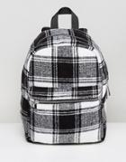 Asos Monochrome Check Backpack - Multi