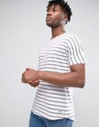 Only & Sons Crew Neck Striped T-shirt - Red