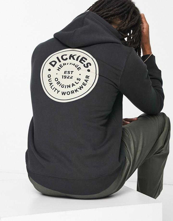 Dickies Woodinville Back Print Hoodie In Black