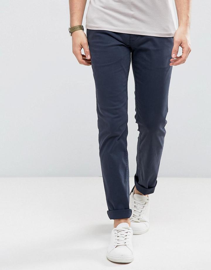 Boss Orange By Hugo Boss Slim Chino In Navy - Navy
