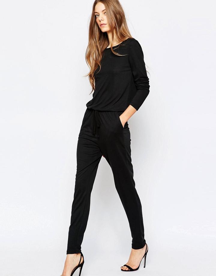 Selected Genova Jumpsuit - Black