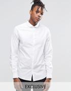 Noak Shirt With Micro Curve Collar In Skinny Fit - White