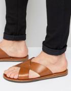 Aldo Legelalian Cross Over Sandals - Tan