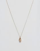Chained & Able Skull Pendant Necklace In Gold - Gold